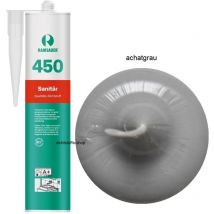 Ramsauer - Ramsauer 450 Sanitär Silikon Fugen Dichtstoff 310ml Kartusche Achatgrau