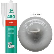 Ramsauer 450 Sanitär Silikon Fugen Dichtstoff 310ml Kartusche zementgrau