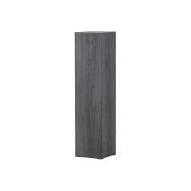 RamsvikL table d'angle piédestal noir.