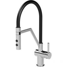 Kitchen Mono Mixer Tap with 1 Lever Handle, 436mm - Chrome - Chrome