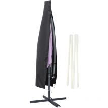 Randaco - Housse de protection pour parasols Housse de parasol Housse Housse de protection Housse,265cm,noir