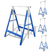 Einfeben 4x Chevalet d'échafaudage, tréteaux, pliable, tréteau de travail, réglable en hauteur