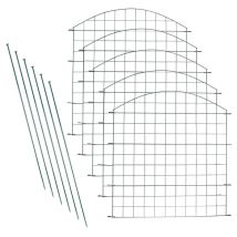 Einfeben Ensemble de clôture d'étang Clôture d'étang Kit de clôture sous-arcade Clôture de jardin Arc Supérieur