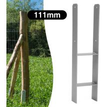 6x Support de poteau Ancres en h Support de poteau Galvanisé à chaud Ancres de poteau Clôtures Stable-111mm