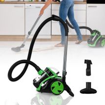 Hengda Aspirapolvere senza sacco. Capacità 3 l. Potente. Ergonomico. Adatto agli animali domestici