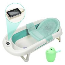 Baignoire bébé pliable avec gobelet à shampoing avec filet de sécurité baignoire bébé - Randaco