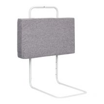 Einfeben Barriere de Lit Barriere de securite Enfant lit Bebe Soft & Secure Tour de lit Rail de lit Réglable en Hauteur Lavable Gris L:200cm H:28cm