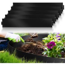 Swanew Bordure de pelouse durable Bordure de gazon Plantes de jardin Clôture en métal 100x15cm 35m