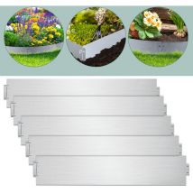 Bordure de pelouse Rouleau Métal Métal Barrière anti-racines Bordure de parterre 100x15cm 45m - Randaco