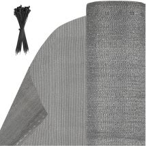 EINFEBEN Brise Vue renforcé Brise vue vert Brise vue Pour Balcon Panneau de clôture panneau de maille 1.2x20m protecteur d'écran Gris