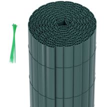 Hengda Canisse in pvc Recinzione occultante per recinzione frangivento da giardino privacy con morsetto per cavo Verde 160 x 700cm - Verde