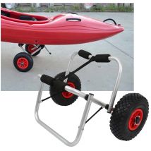 Carrello del Kayak. Carrello del trasportatore della Barca del Carrello della Ruota Canoa del Kayak della Lega di Alluminio Trasporto