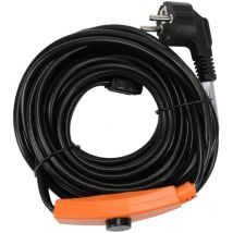 Câble chauffant - 8 m - 128 w - avec thermostat antigel