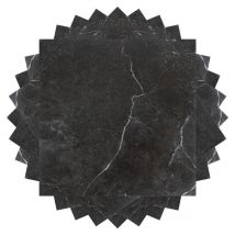 Dalles de sol pvc adhésives -3 Boites de 33 dalles vinyle auto-adhésives - Marbre noir - ca.3 m² - Randaco