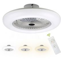 Randaco - swanew Deckenventilator Led mit Beleuchtung Fan Deckenlampe mit Fernbedienung Lüfter Licht