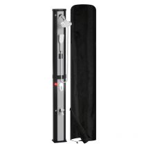 Hengda Doccia Solare Doccia Temperatura regolabile Fino a 60°C Resistente alla corrosione Materiale in PVC ABS Cromato 60L Fiore portatile Con