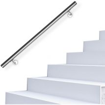 Randaco - vingo Edelstahl Handlauf Treppengeländer Geländer und Handläufe Wandhandlauf Wand Treppe Wandhalterung Innen & Außen 110 cm