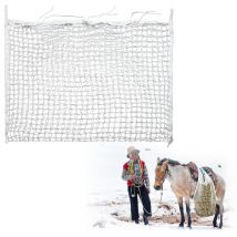 Randaco - Hengda Filet à Foin 160 x 100 cm Mailles pour Cheval Pour une alimentation prolongée . Blanc