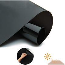 Vingo Film de fenêtre Film de confidentialité opaque auto-adhésif pour fenêtre Film de fenêtre Film de verre uv Noir 60x200cm