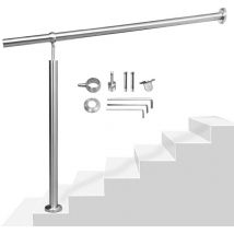 Randaco Geländer Außen Und Innen 1 Stück– Edelstahl Treppengeländer, Handläufe Und Wandgeländer Für Hohe Haltbarkeit, Robuste Verarbeitung 80x90cm