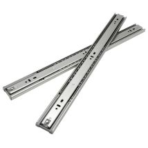 Randaco Glissières pour tiroirs 45mm Glissière à extension totale pour charges lourdes Glissière à billes étroite 550mm 2 pièces