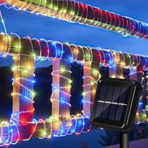 Swanew Guirlande lumineuse Solar,Extérieur pour Jardin, Terrasse, Mariage et Fête de Noël,22M 200 LED,Multicolore