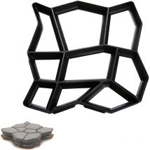 SWANEW Moule en béton DIY moules à paver en plastiqu Pochoirs de pavage professionnels pour l'extérieur Plaques de marchepieds