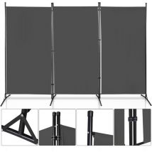 Einfeben Paravent Paravents Balcon Séparation de pièce plusieurs choix Cloison Outdoor Paroi pare-vue 3 pièces Anthracite