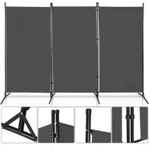 Randaco - Paravent Paravents Balcony Room Divisore Diverse selezione Schermo di privacy murale di parete da parete esterna 3 parzialmente antracite