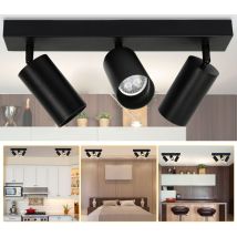 Hengda Plafoniera Plafoniere led Faretto da soffitto Faretto da soffitto argento Faretto da soffitto girevole Corridoio 3 luci