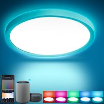 Plafonnier rétro-éclairé 24W Plafonniers led rvb Plafonnier à intensité variable Lampe de couloir - Randaco