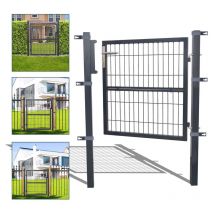 Randaco - swanew Portail de jardin Portail à double barre d'acier Portail de jardin - Anthracite - 120x100CM