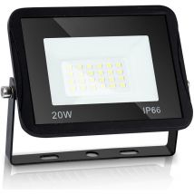 Hengda Proiettori a led per esterni Spot Illuminazione di sicurezza per esterni Impermeabile IP66 20W Bianco freddo