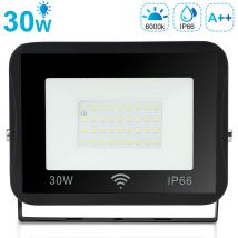 Vingo Projecteur led projecteur extérieur projecteur extérieur IP66 applique 30W blanc froid