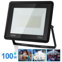 Swanew Projecteur led projecteur extérieur projecteur extérieur IP66 applique 100W blanc froid