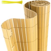 Randaco Pvc Sichtschutzmatte Sichtschutzzaun Sichtschutz Für Zaun Balkon Bambus 0,9 X 5m