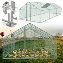 Recinzione per pollaio 3x4 m con porta laterale e tetto a cupola 12 m² - Randaco
