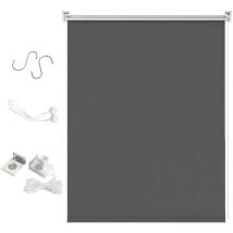 Randaco Senkrechtmarkise 160x240 Cm Balkonrollo Dunkelgrau Uv Schutz Sonnenschutz Sichtschutz Wasserdicht Wetterfest Balkon Terrasse