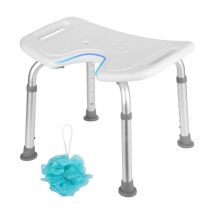 Hengda Siège de douche réglable en hauteur tabouret de douche Tabouret de douche.Tabouret de salle de bain.ergonomique pieds antidérapants charge Bis