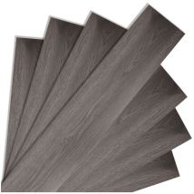 Swanew Sol pvc bois-Lames de sol pvc adhésives -Boite de 7 lames vinyle auto-adhésives - 1 m² - Chêne Nuit