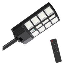 Einfeben Lampadaire solaire led avec détecteur de mouvement lampadaire blanc projecteur 300W