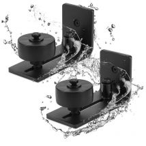 Vingo Guide Sol Porte Coulissante Rouleau de guidage au sol, guidage de porte, ferrure de porte coulissante murale réglable(2 pièce)