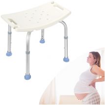 Tabouret de salle de bain chaise de douche réglable en hauteur tabouret de douche jusqu'à 150 kg - Randaco