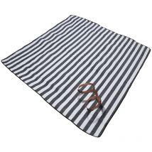 Hengda Tapis de Pique Nique Couverture De Camping Nappe Pique Nique Imperméable Poignée Isolation 200x200cm Tapis Bleu Couverture de Plage