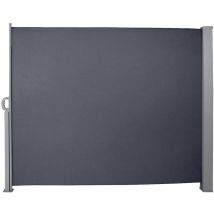 Hengda Tende da sole laterali estensibili 160x300 cm Privacy protezione del vento protezione solare rullo laterale in alluminio cieco grigio