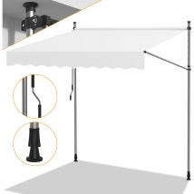 Hengda La tenda del balcone viene stirata manualmente e la maniglia della tenda del balcone è resistente ai raggi uv. opalescente. 3.5 m