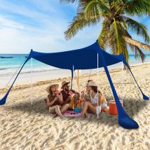 Swanew Tente de plage Event Pavillon Stabilitat Strandmuschel Tente de fête Eventpavillon 3x3x2m