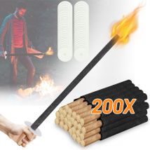 Randaco - swanew Torches à huile, lot de 200, lampe huile pour dehors