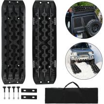 Randaco - Traction Track 2pcs Alfombrillas de Tracción 10t Nylon Placa de Evacuación de Emergencia de Coche Ayuda de Tracción Antideslizante Ayuda de