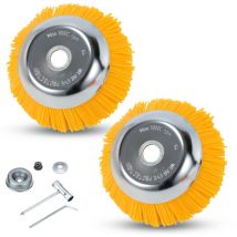 Randaco - swanew Unkrautbürste 2er Nylon Freischneideraufsatz 25,4x200mm Nylonbürste Für Stihl Motorsense Freischneider